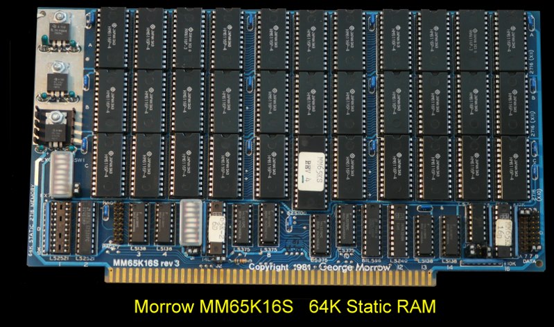 Morrow 64K Static RAM